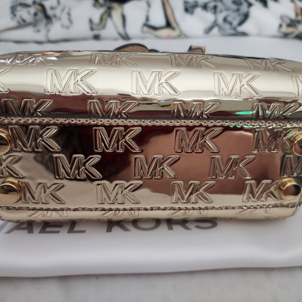 Michael Kors Gold and Tan Women's Bag - Picture 4 of 7